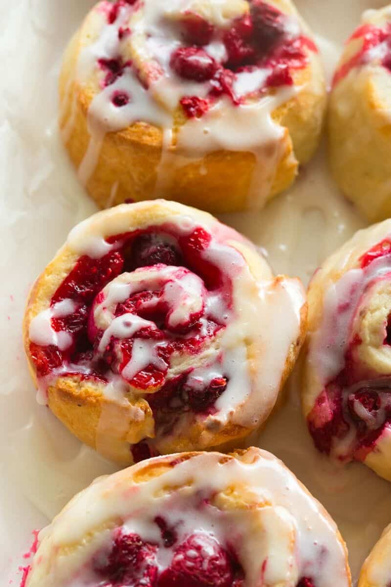 Easy Raspberry Sweet Rolls No Yeast! The Big Man's World