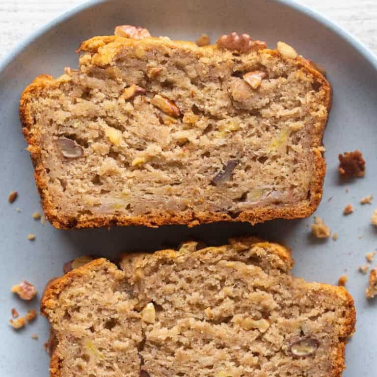 Oat Flour Banana Bread {No butter, one bowl!} The Big Man's World