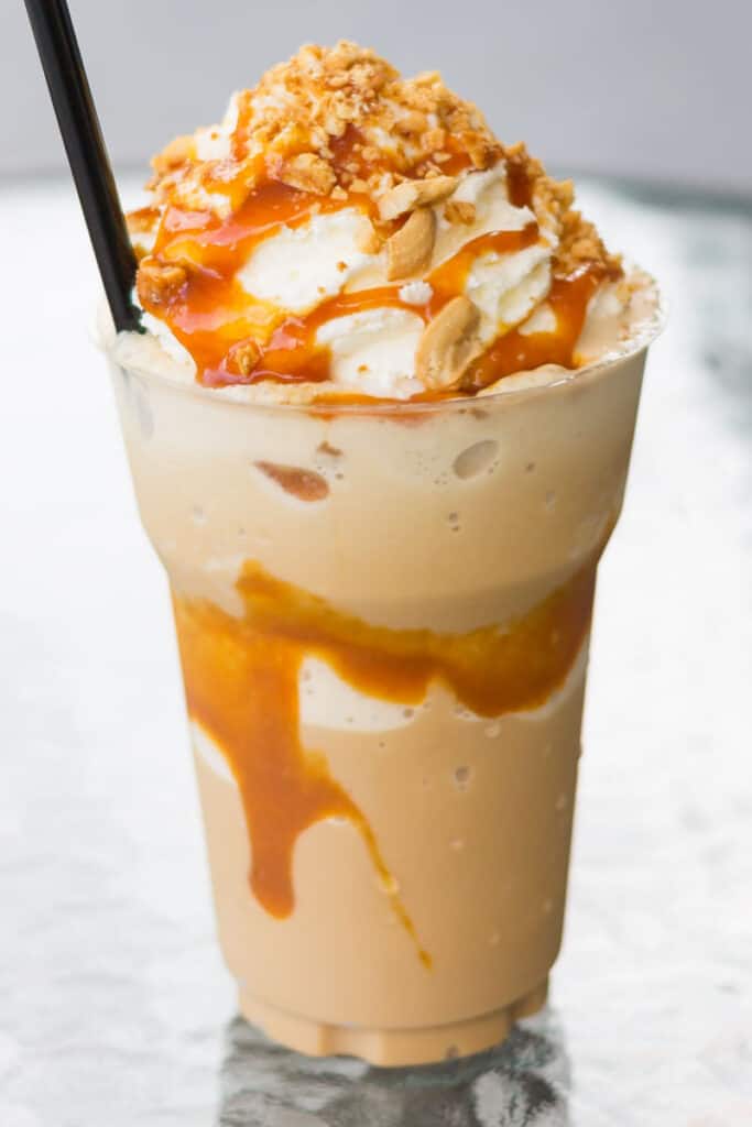 Caramel Ribbon Crunch Frappuccino (Secretly healthy!) The Big Man's
