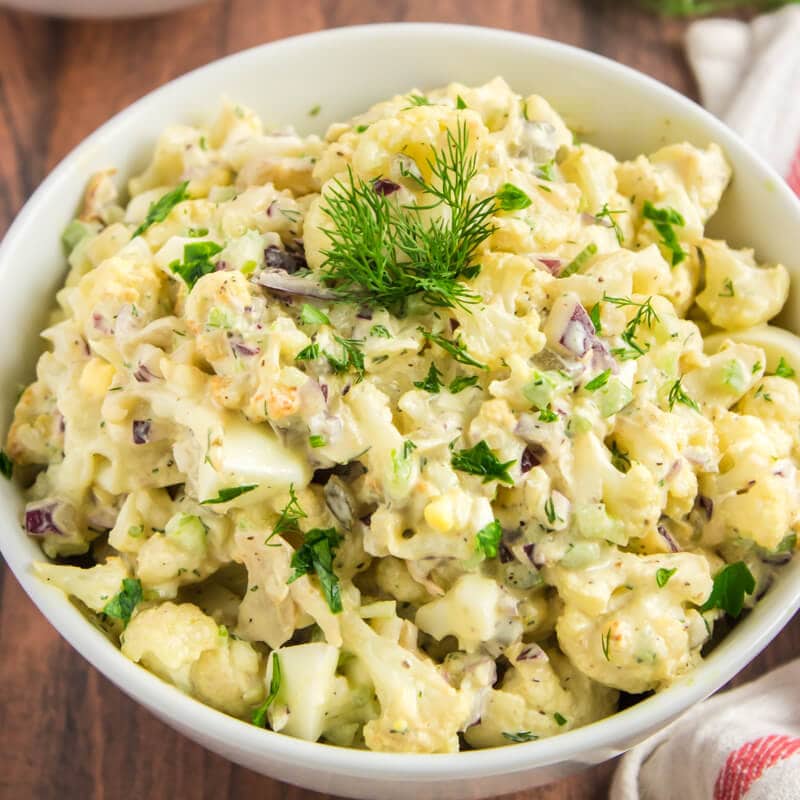 Easy Homemade Cauliflower Potato Salad Recipe 2023 AtOnce