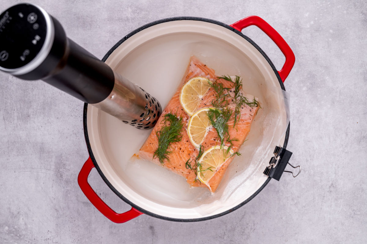 Sous Vide Salmon With Or Without A Sous Vide Cooker 40 Day Shape Up