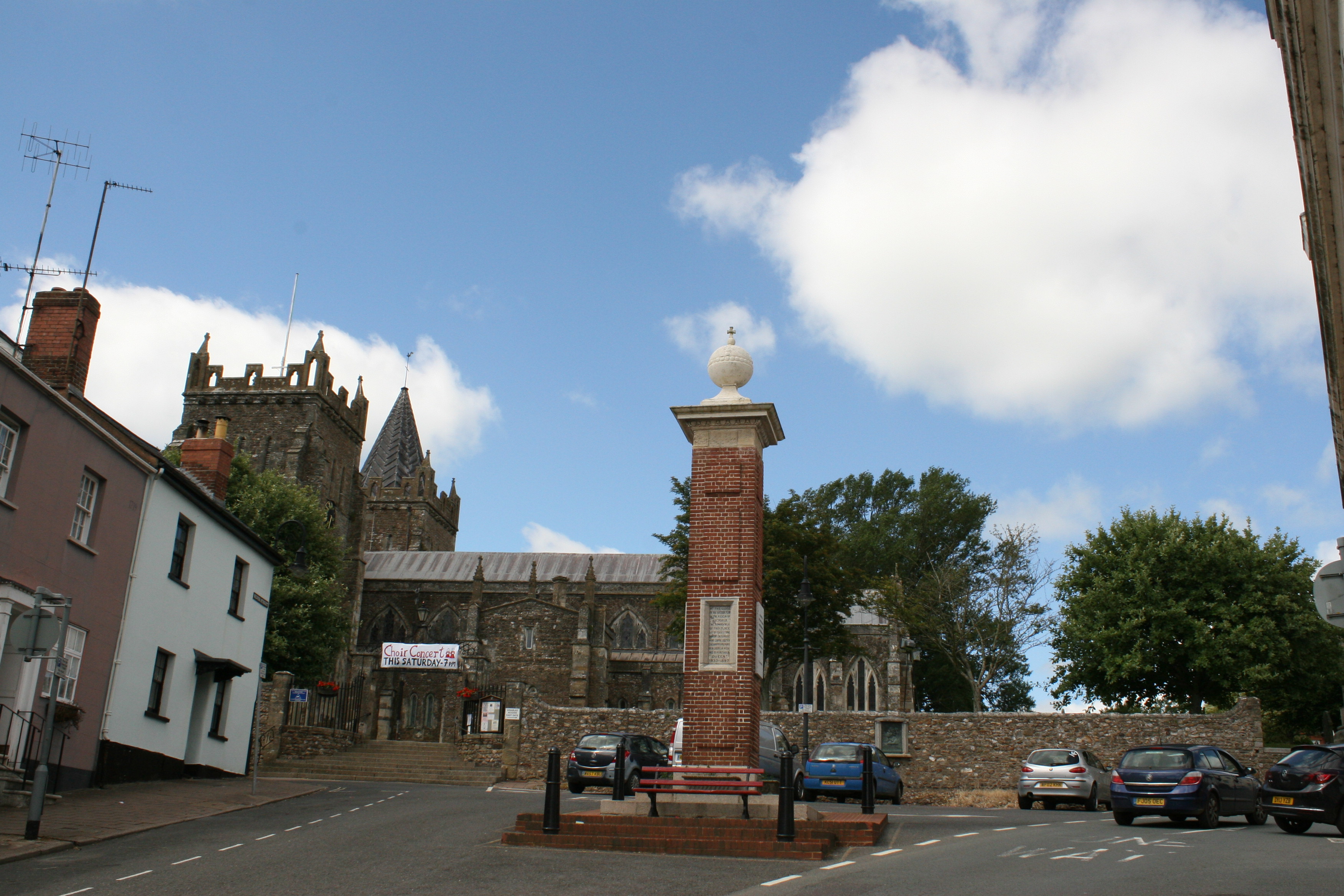Ottery St. Mary St. Mary’s Church & War Memorial With the British