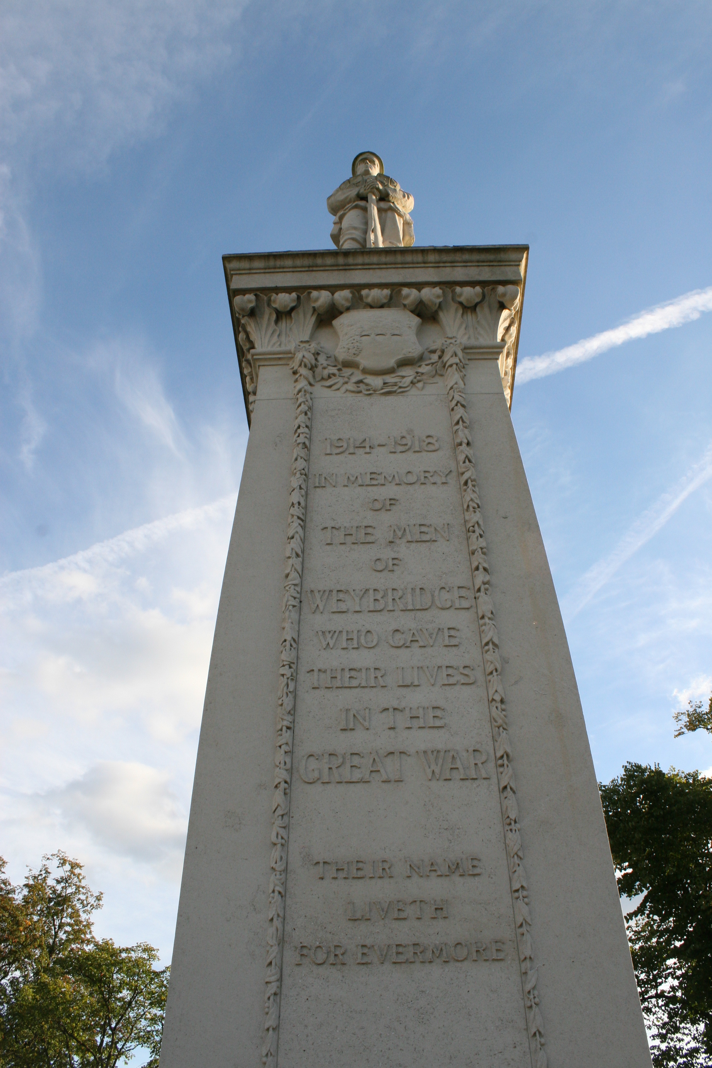 Hanger Hill (Weybridge) War Memorial With the British Army in Flanders & France