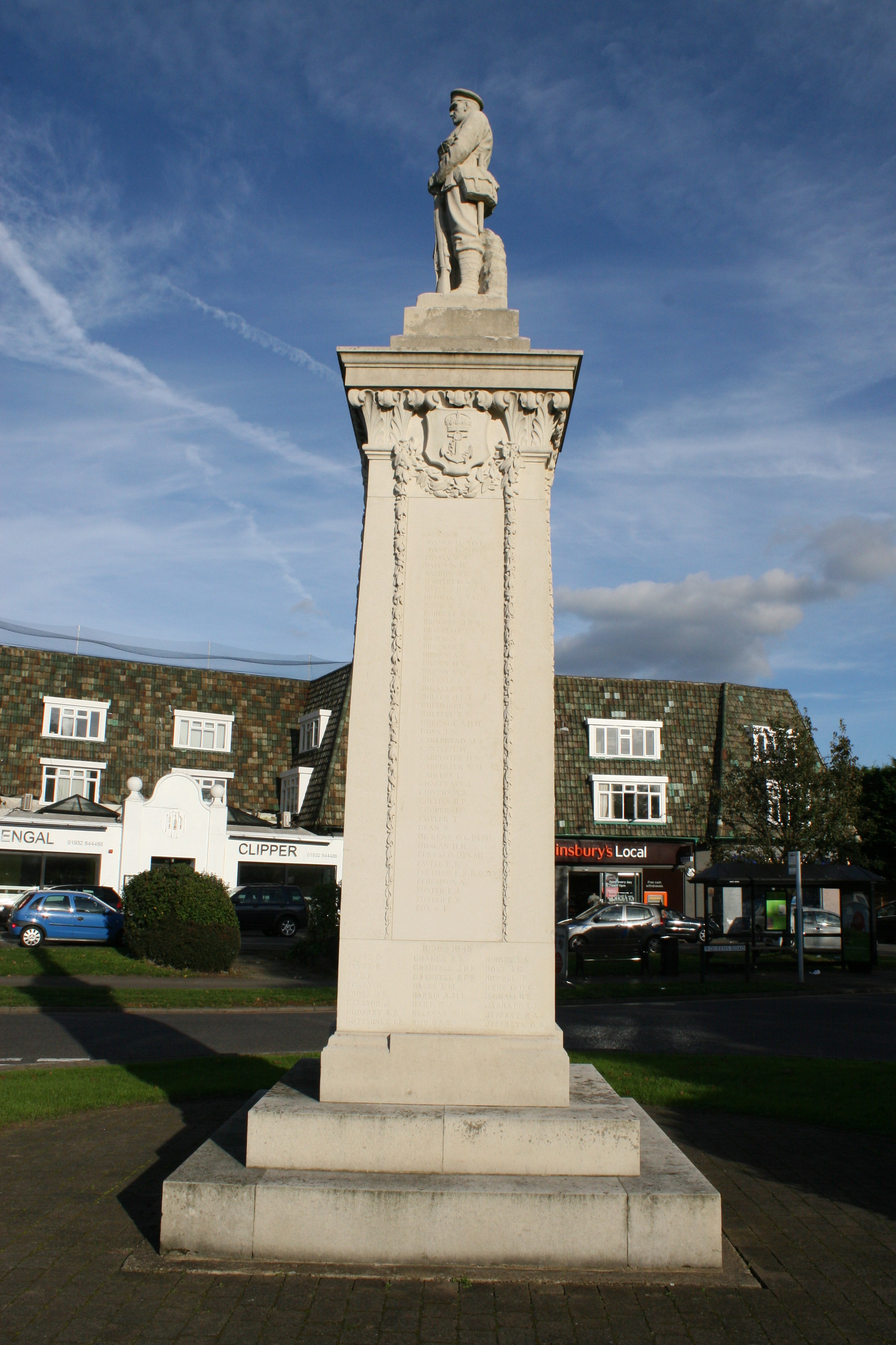 Hanger Hill (Weybridge) War Memorial With the British Army in Flanders & France