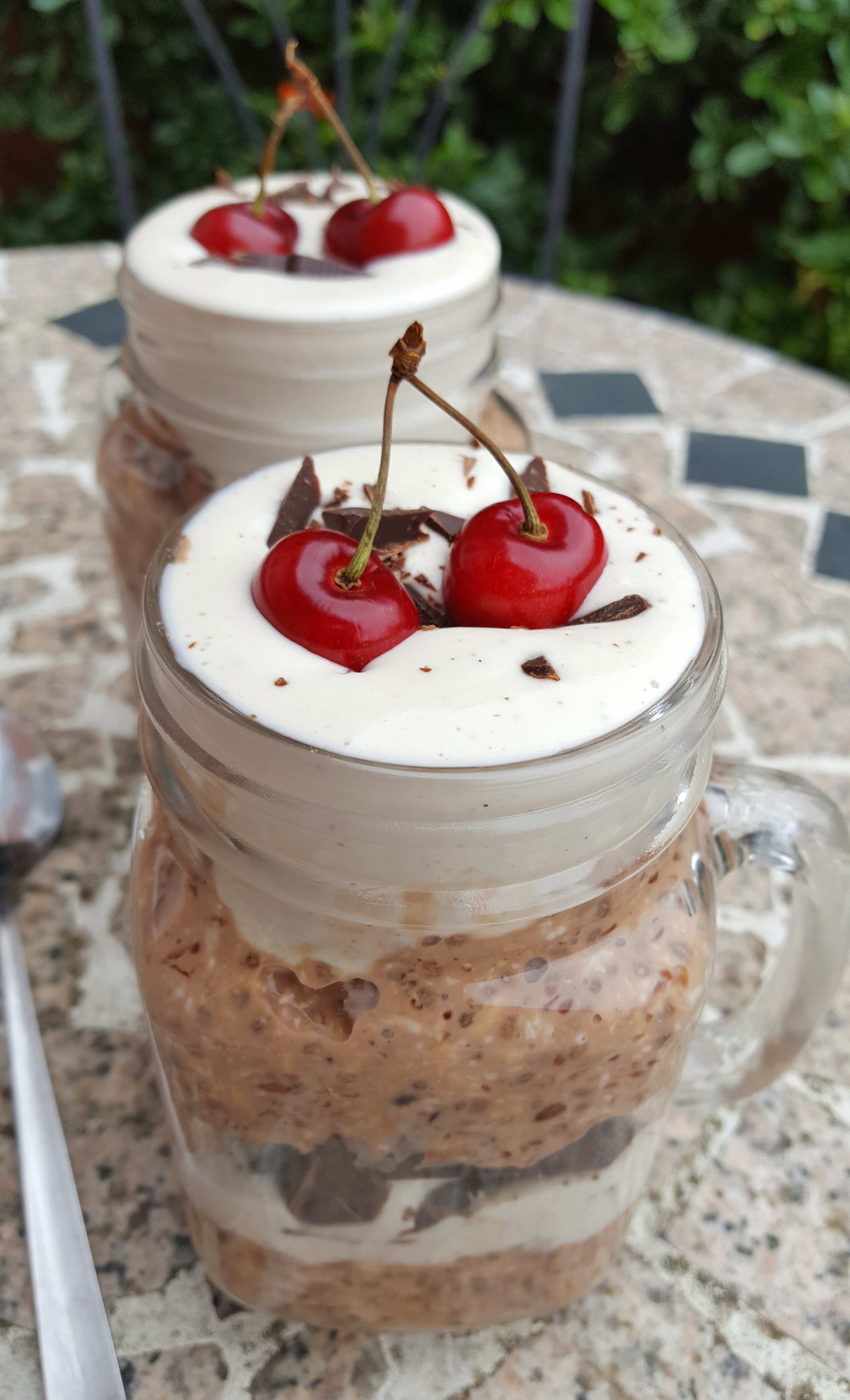 Chocolate Cherry Overnight Oats The Big Wide World and Me