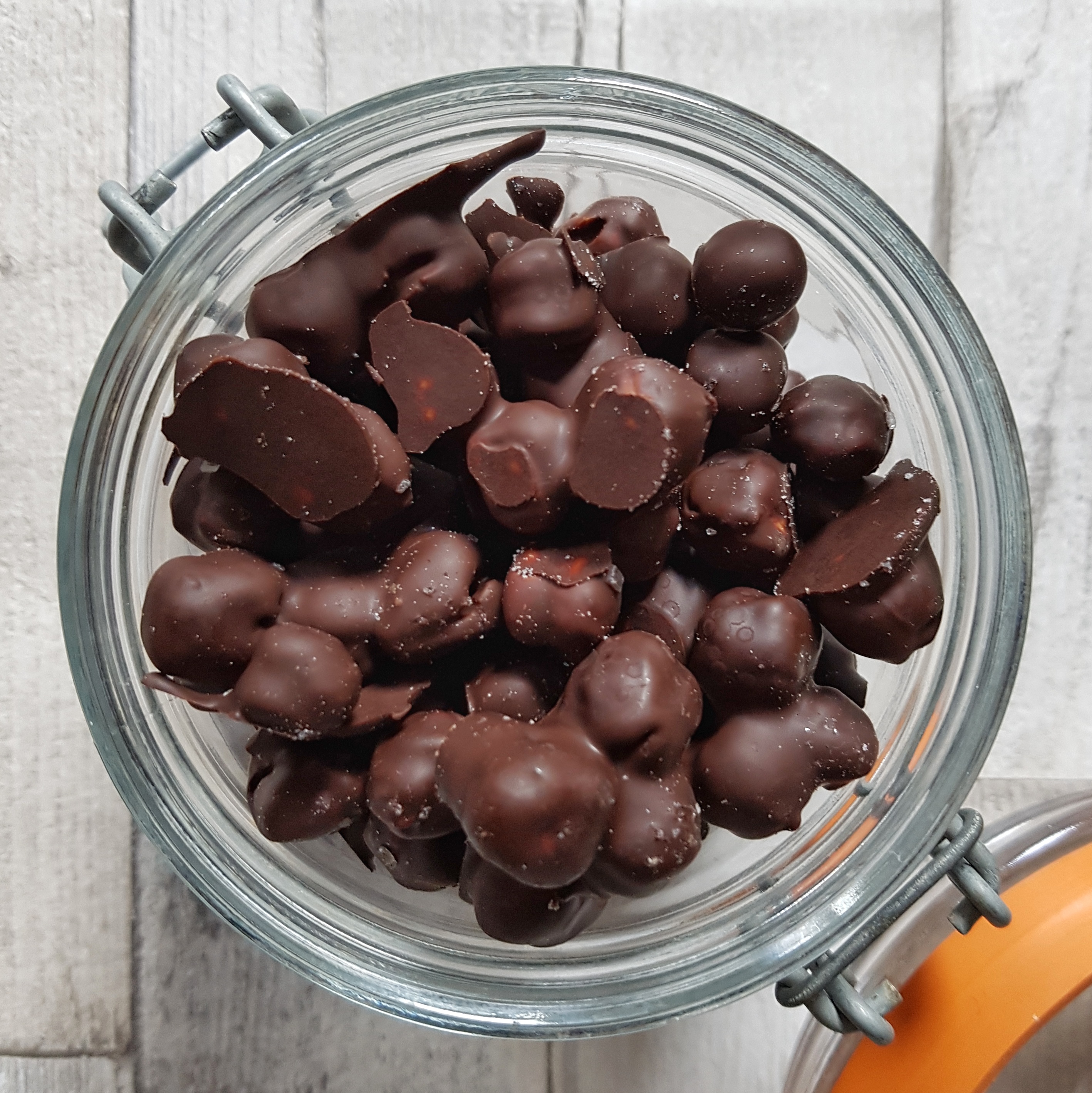 Crunchy Chocolate Chickpea Snacks The Big Wide World and Me