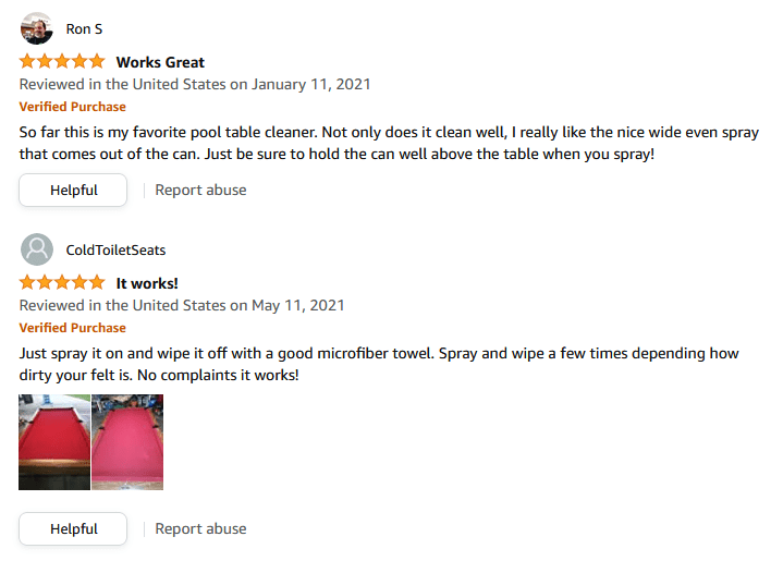 Pool Table Felt Cleaner Spray THE BILLIARDS GUY