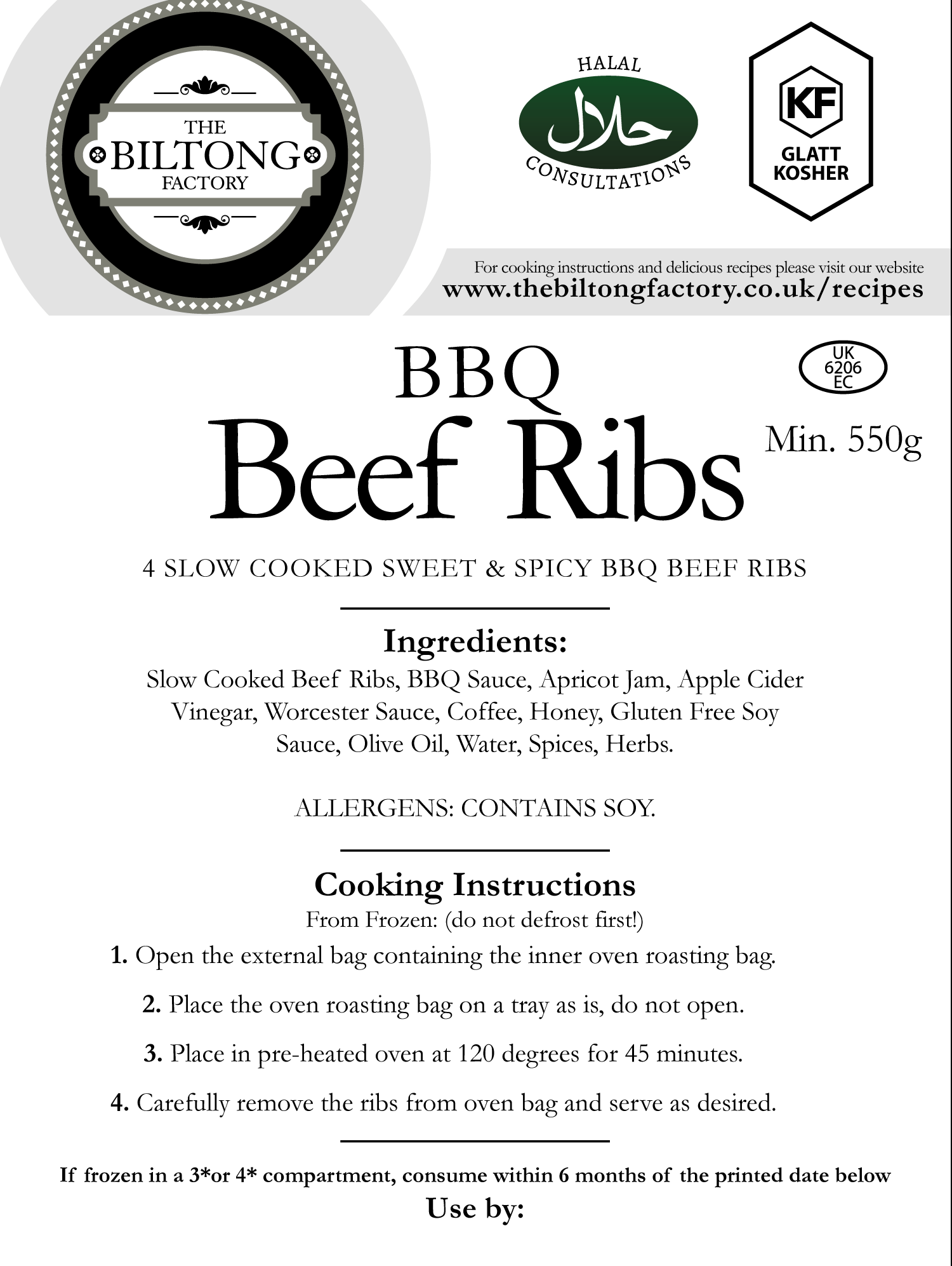 Buy BBQ Beef Ribs High Protein The Biltong Factory