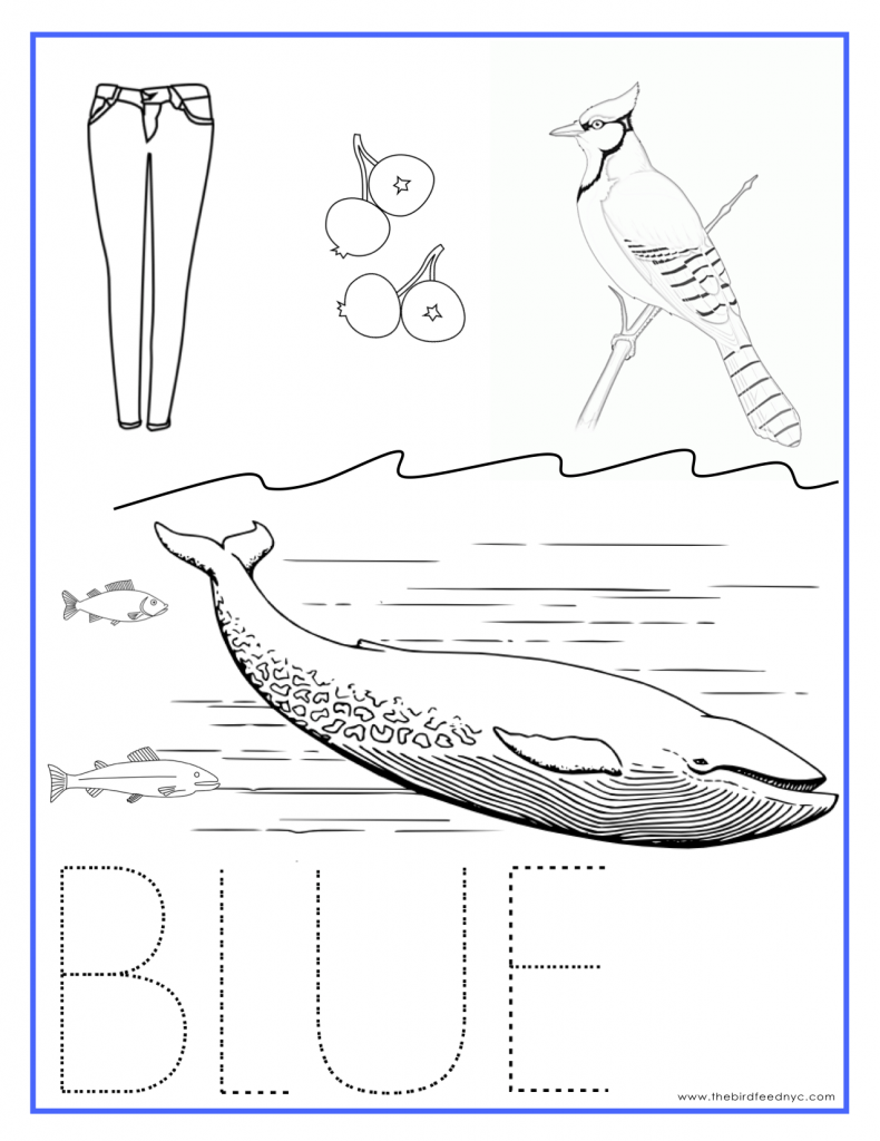 Coloring Pages Of Things That Are Blue coloringpages2019