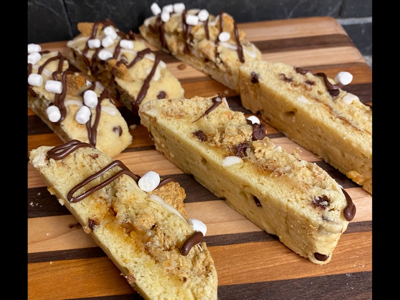 Smores Biscotti The Biscotti Mill
