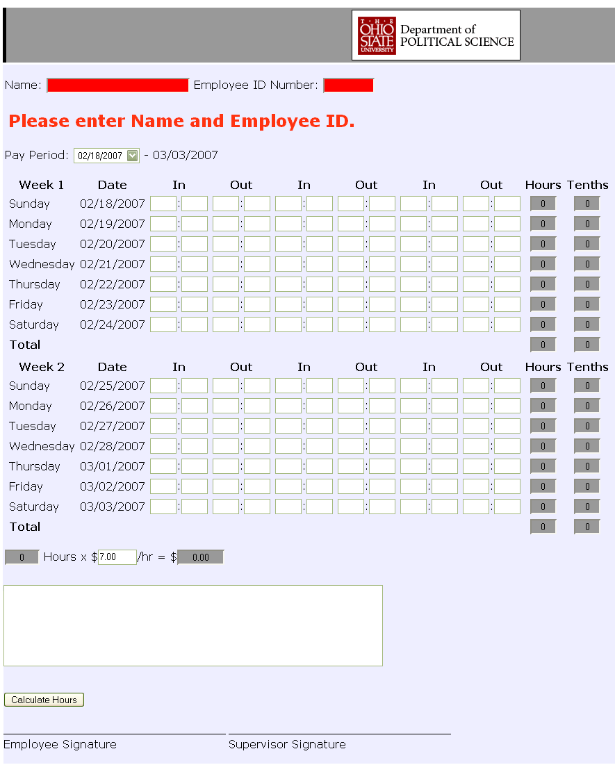 JM Projects Timesheet