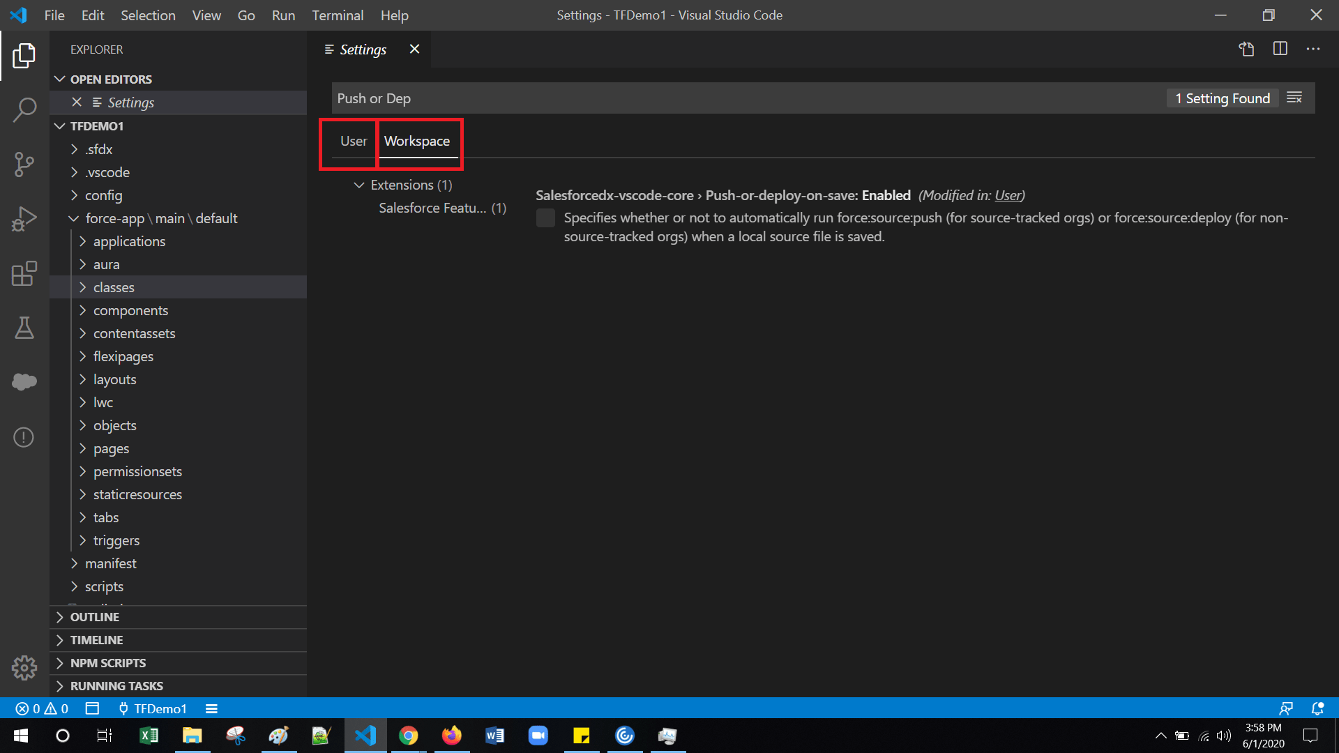 Visual Studio Code User And Workspace Settings