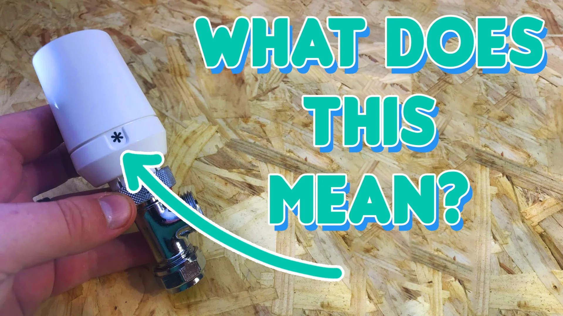 What do the symbols on radiator valves mean? The Bloke Cave