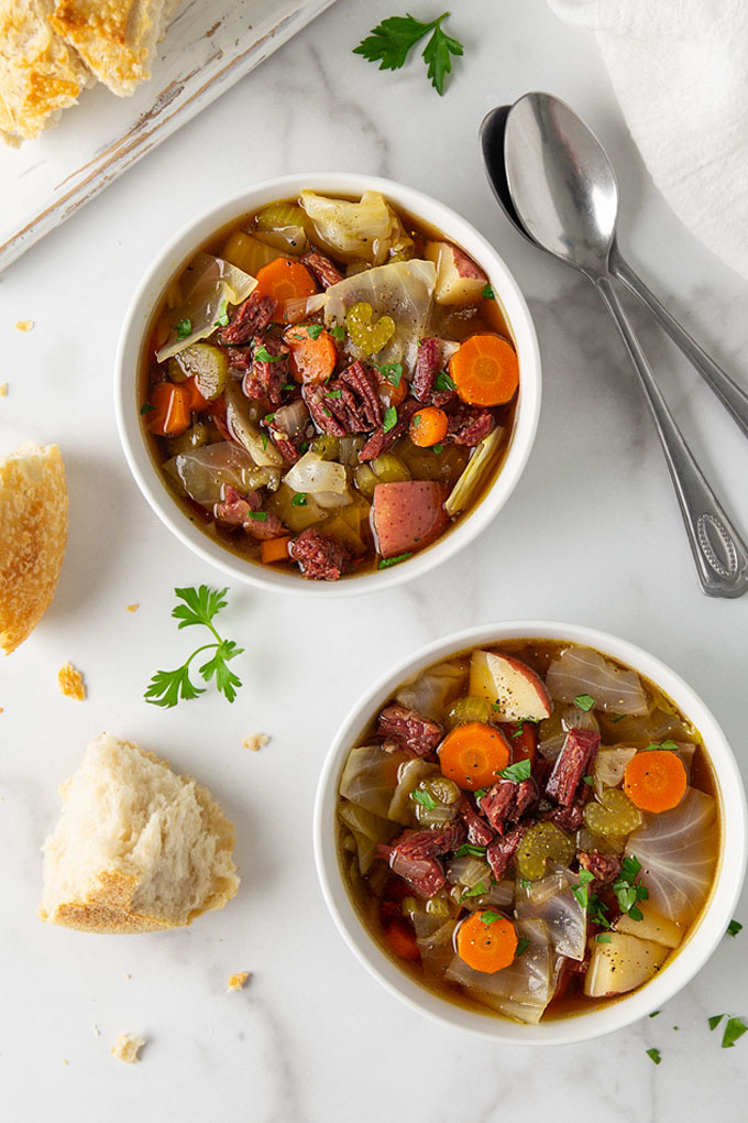 Easy Corned Beef and Cabbage Soup The Blond Cook