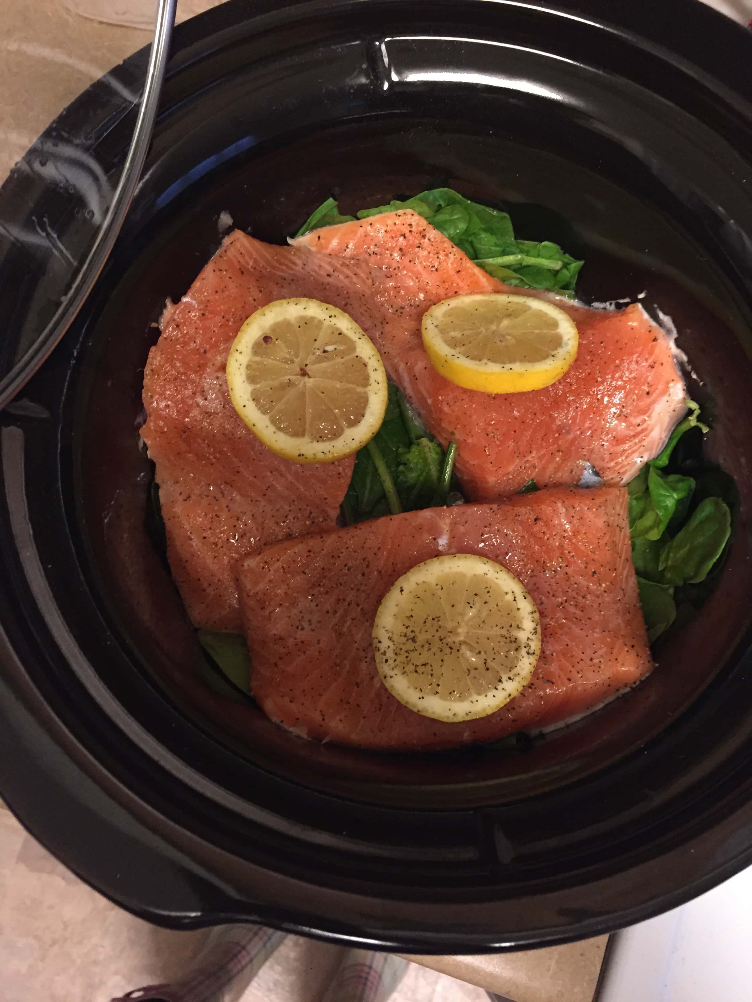 Dinner Slow Cooker Salmon The Blonde Side