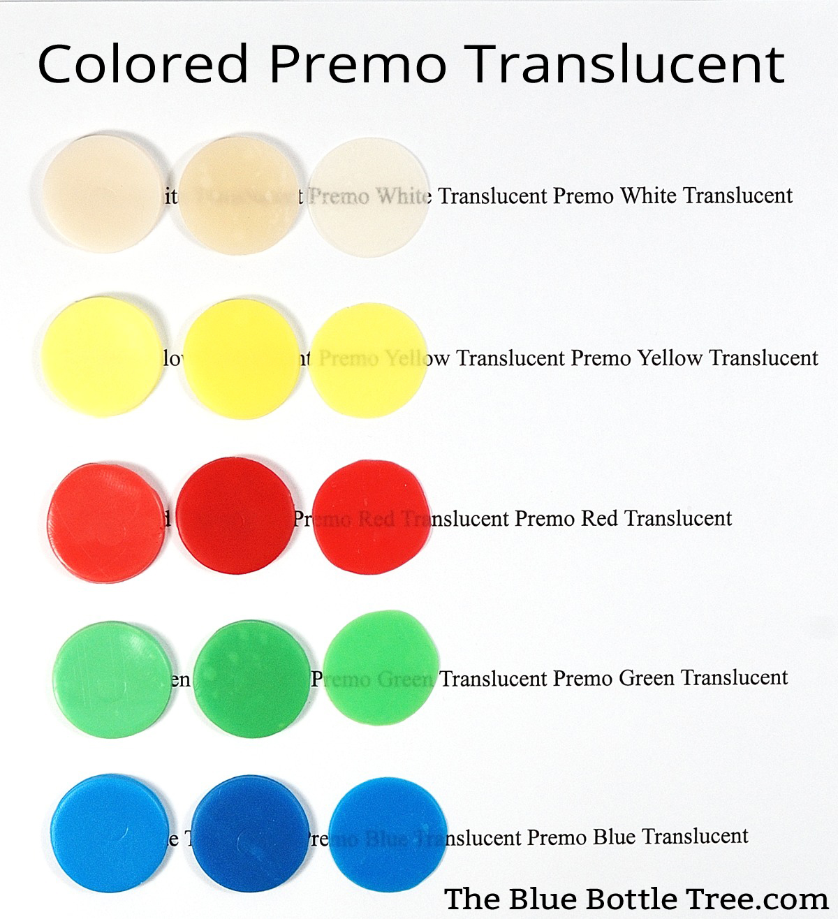 Pardo Colored Translucent Clay The Blue Bottle Tree