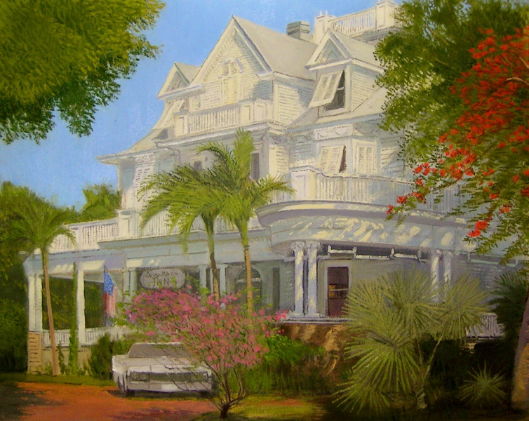 Curry Mansion Portrait by Stephen LaPierre PreIrma Art Key West The