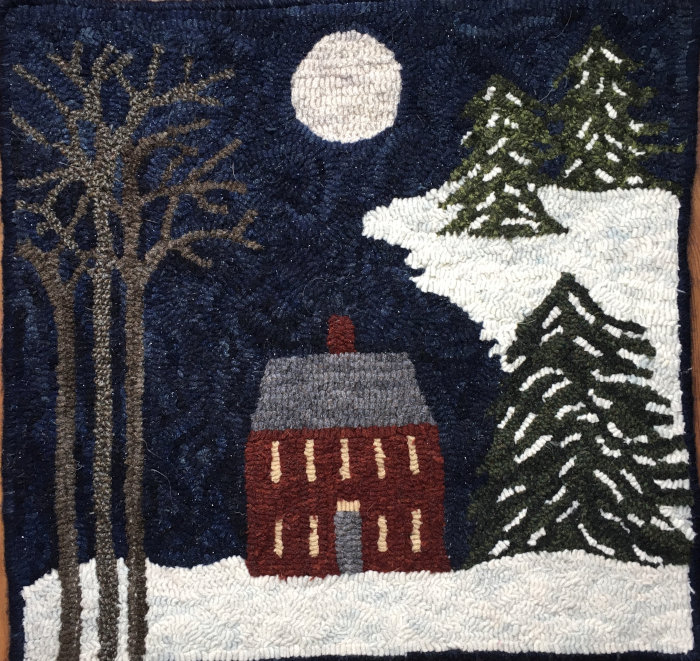 Silent Night 17"x17.5" The Blue Tulip Woolery