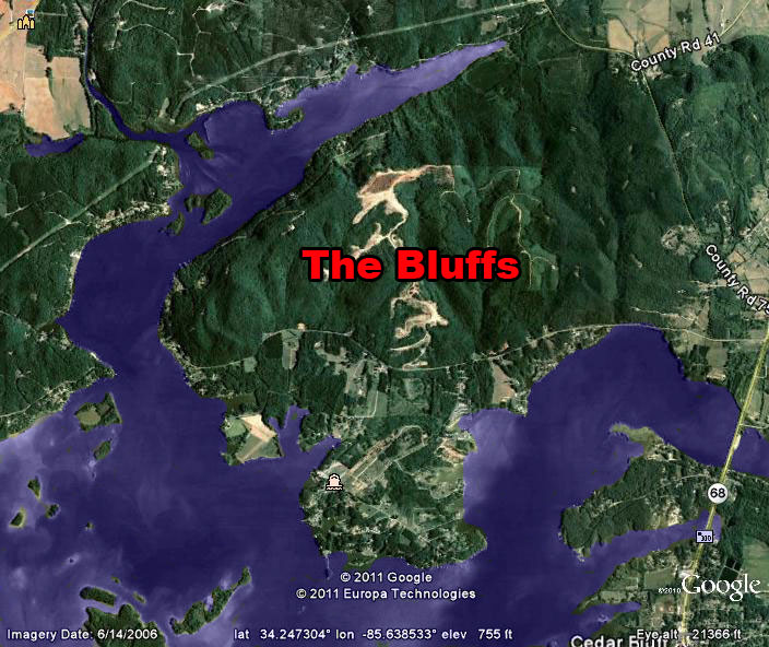 Bluffs of Weiss Lake Real Estate Maps & Directions