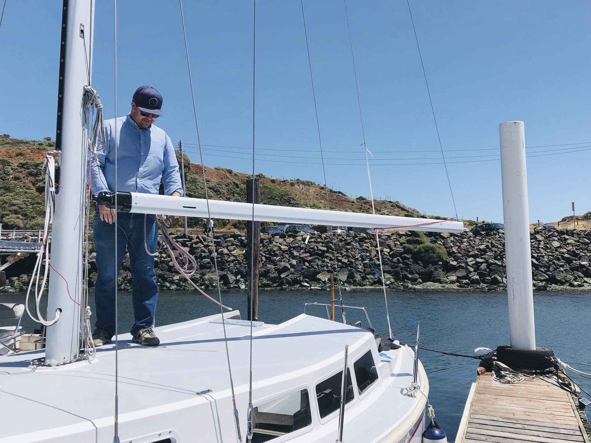 Installing boom and vang "Bold Flight"