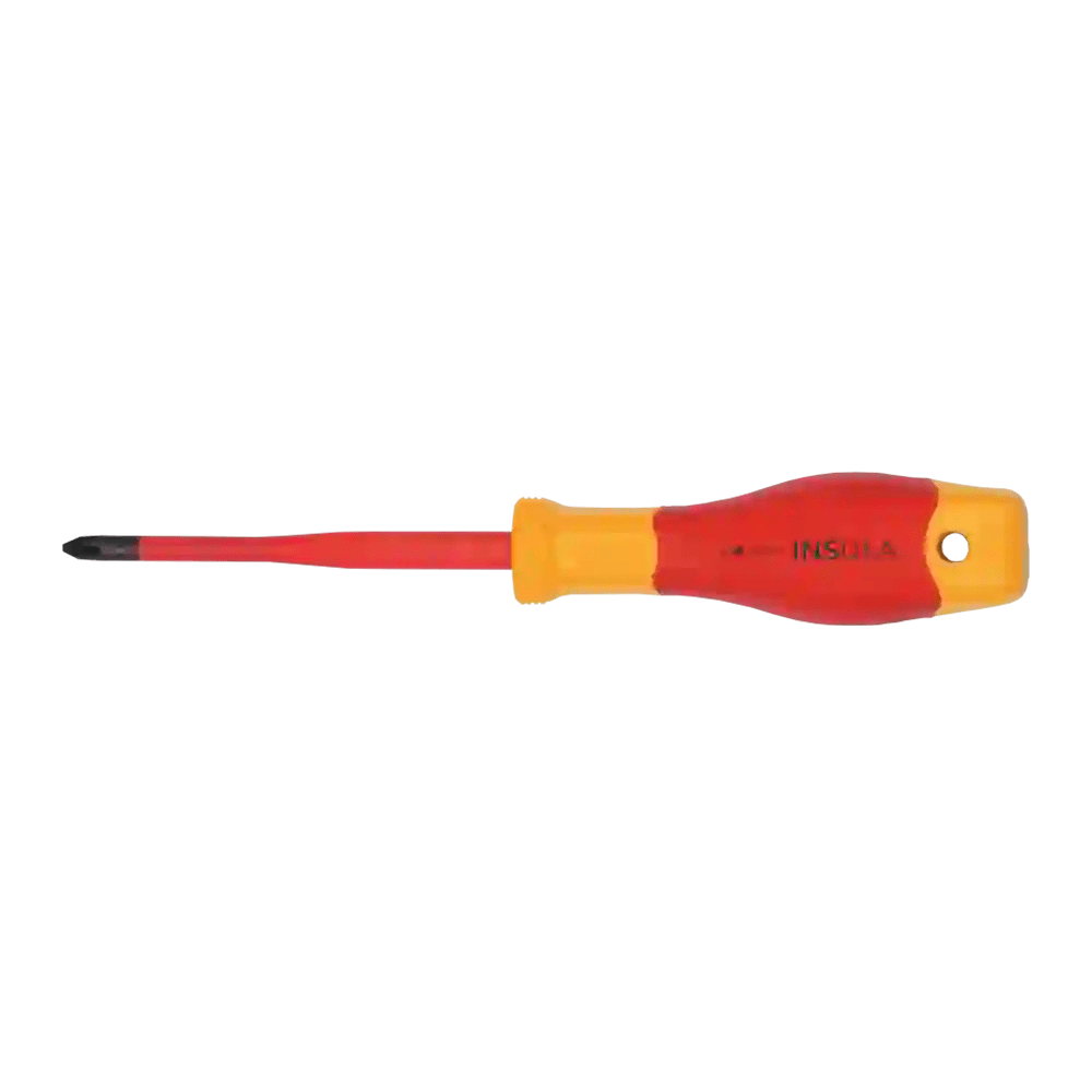 Insulated Slim Type Phillips Screwdriver PH1*80mm, Insulated Slim