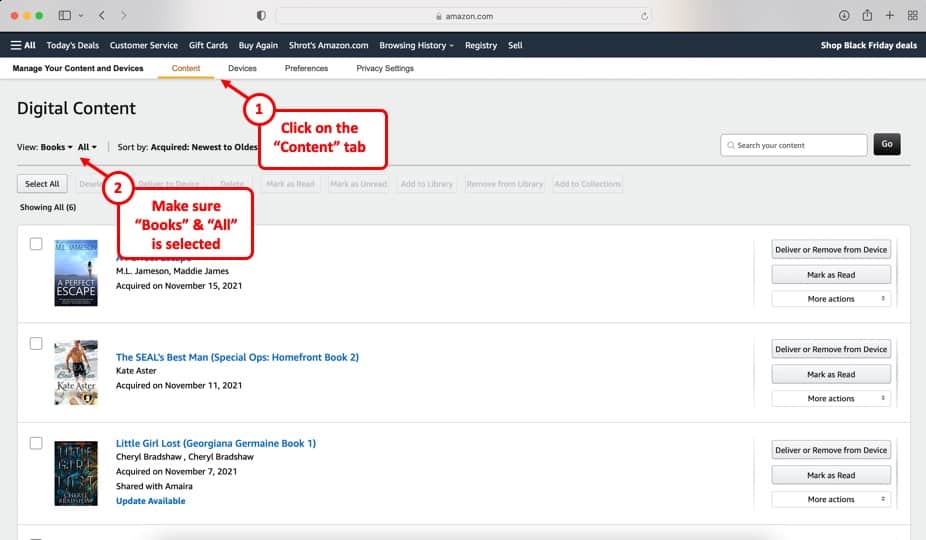 How to View Your Kindle Book Purchase History? (2023)