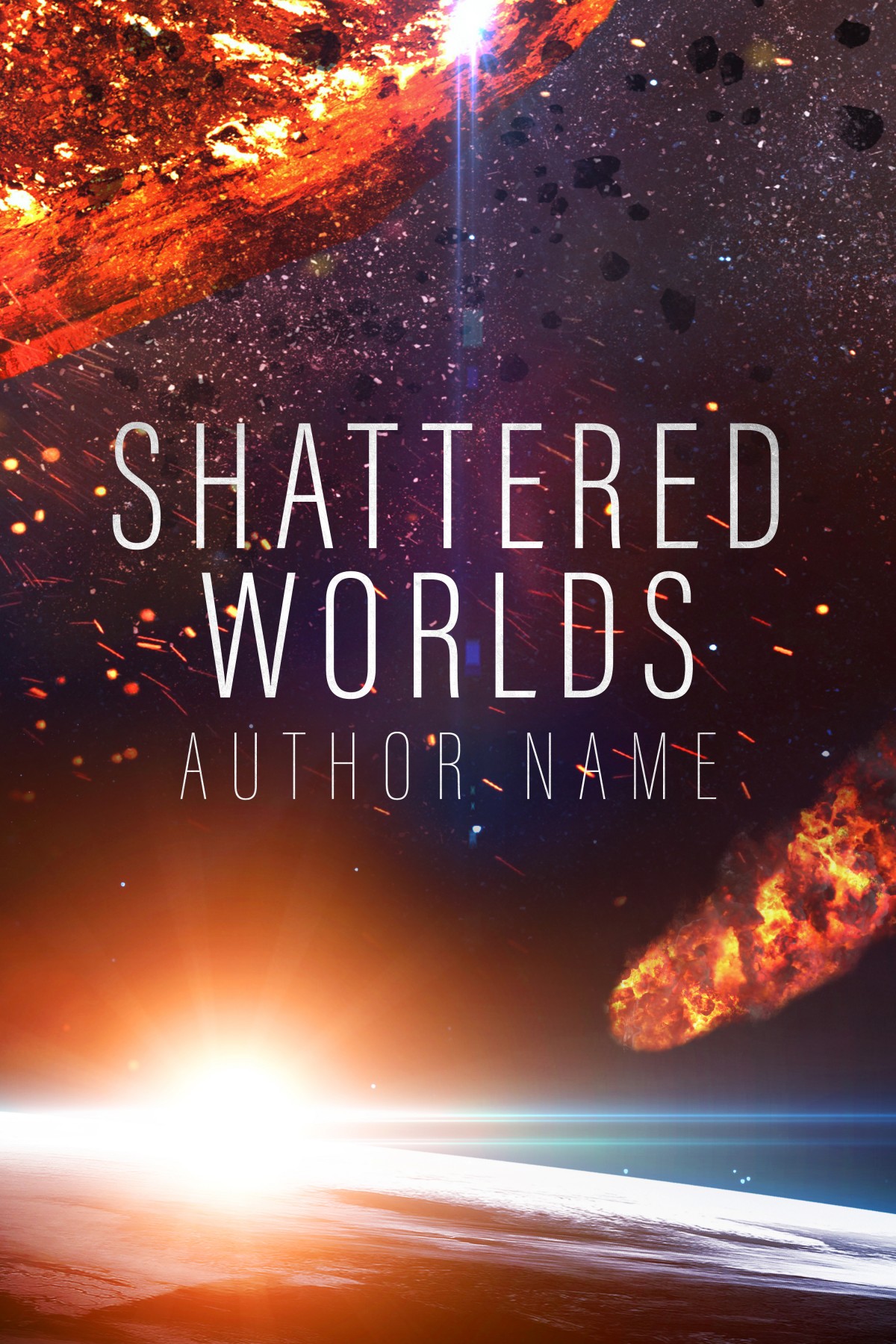 Shattered Worlds The Book Cover Designer