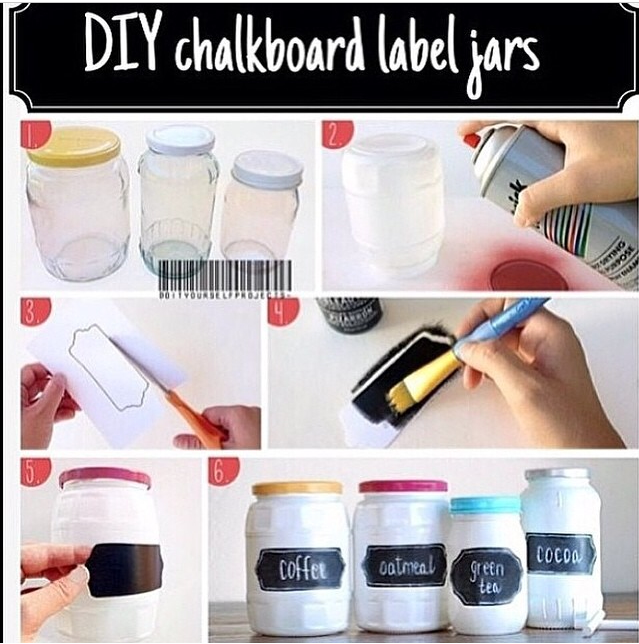 DIY Chalkboard Label Jars The Boredom Jar