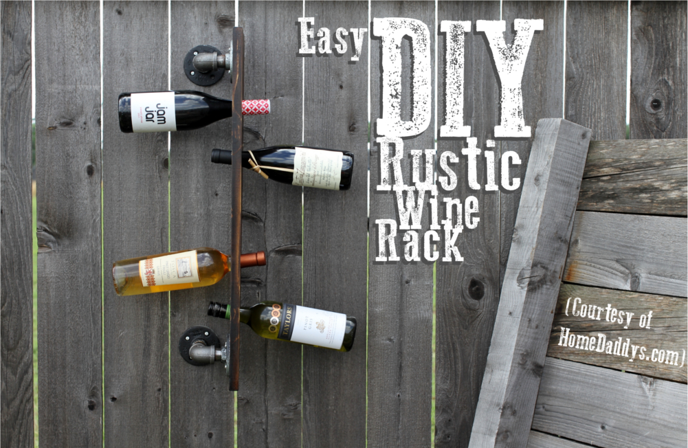 How To Make A Rustic Vertical Wine Rack The Borrowed AbodeThe