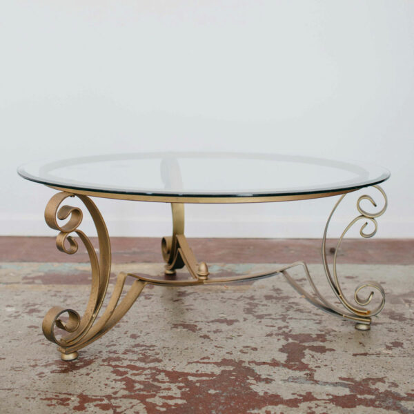 Gold Frame Glass Top Coffee Table The Borrowed Branch