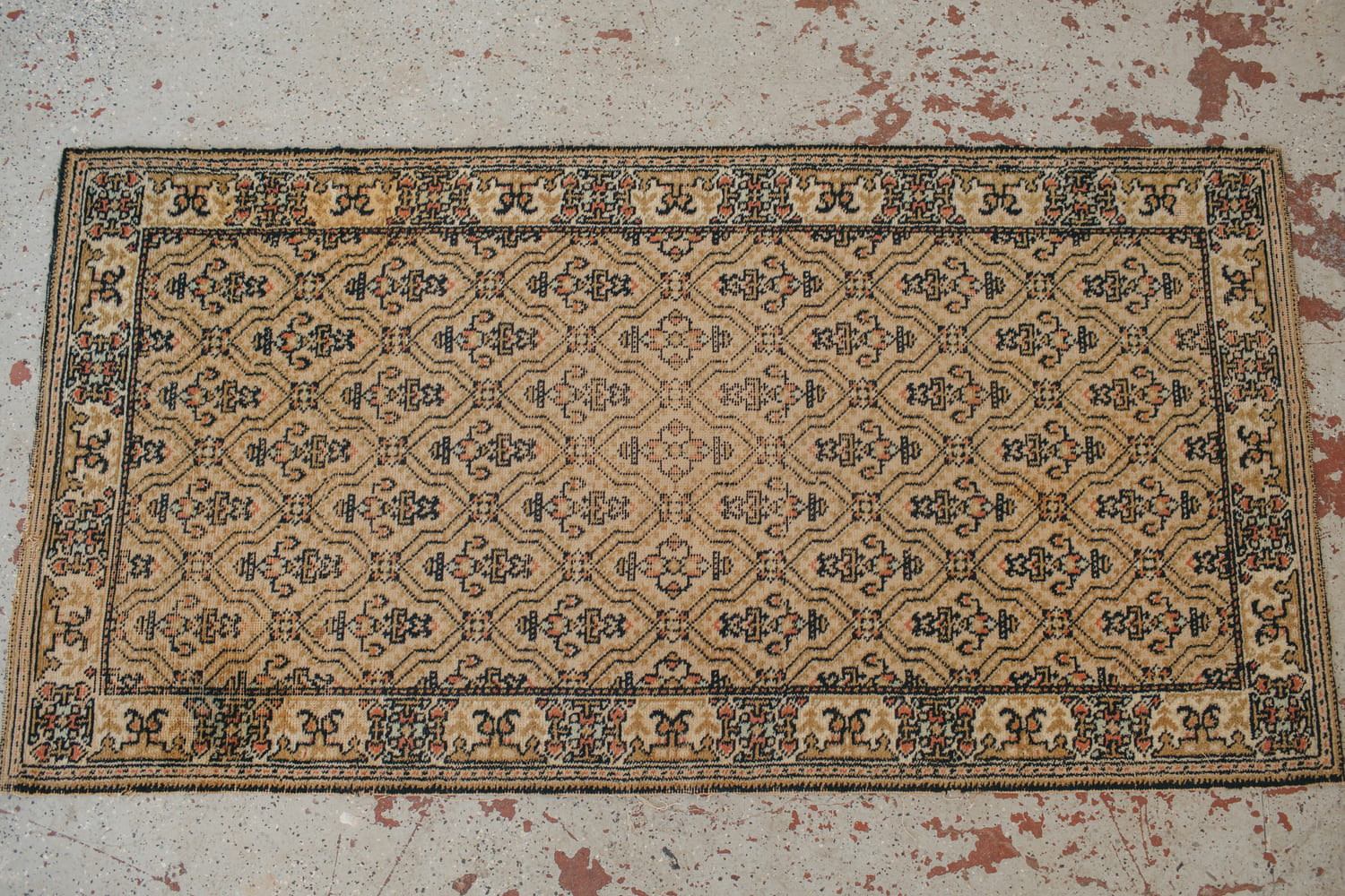 Neutral Colored Antique Rug The Borrowed Branch