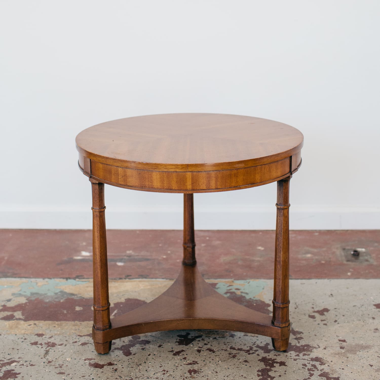 Round Drexel Side Table The Borrowed Branch