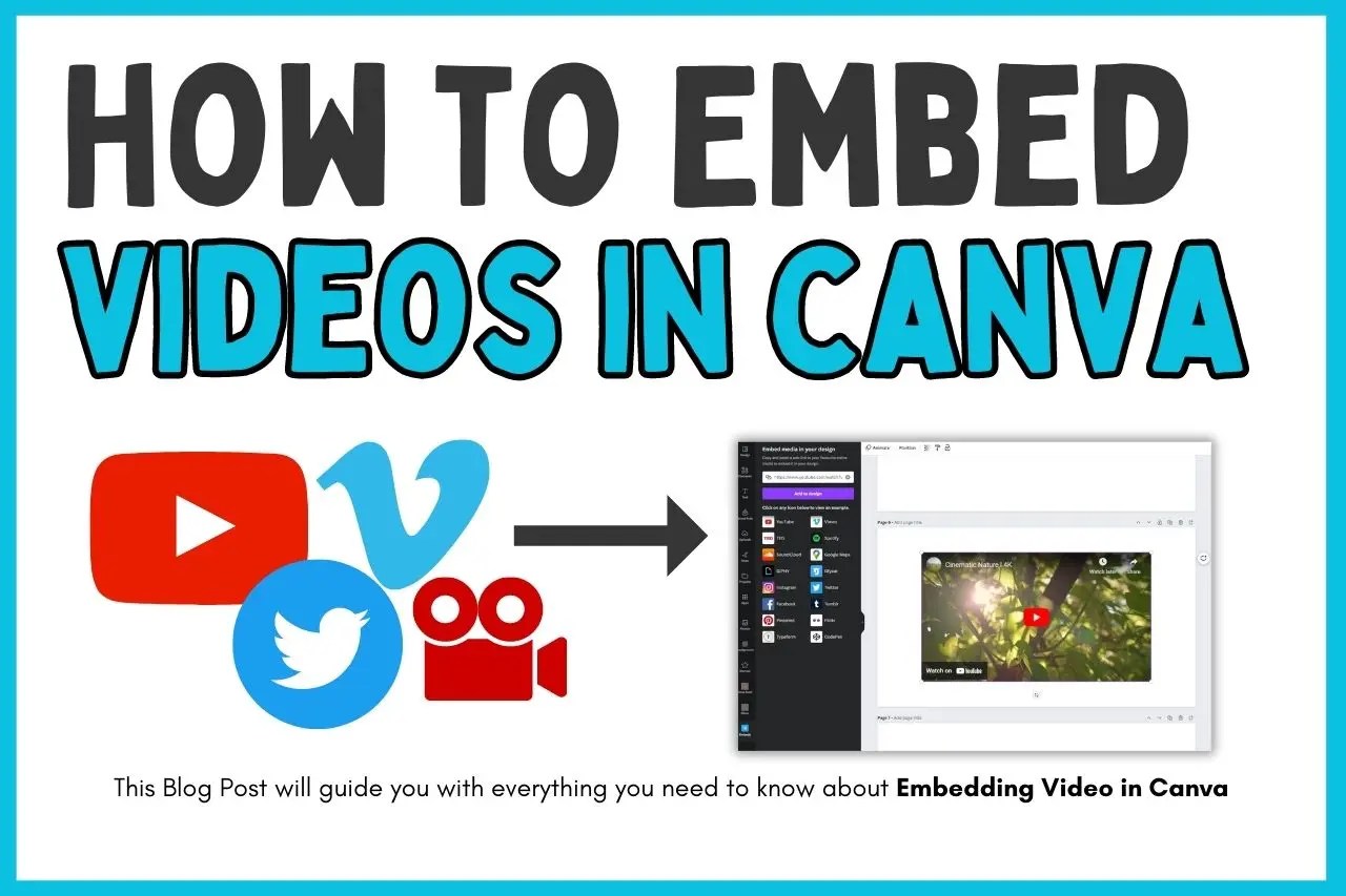 How To Embed a Video In Canva (3 Easy Ways)