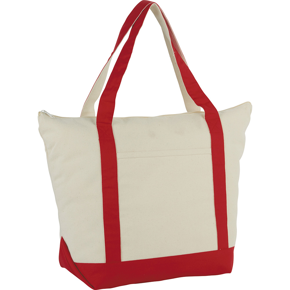 12 oz. Zippered Cotton Canvas Tote The Brand Makers