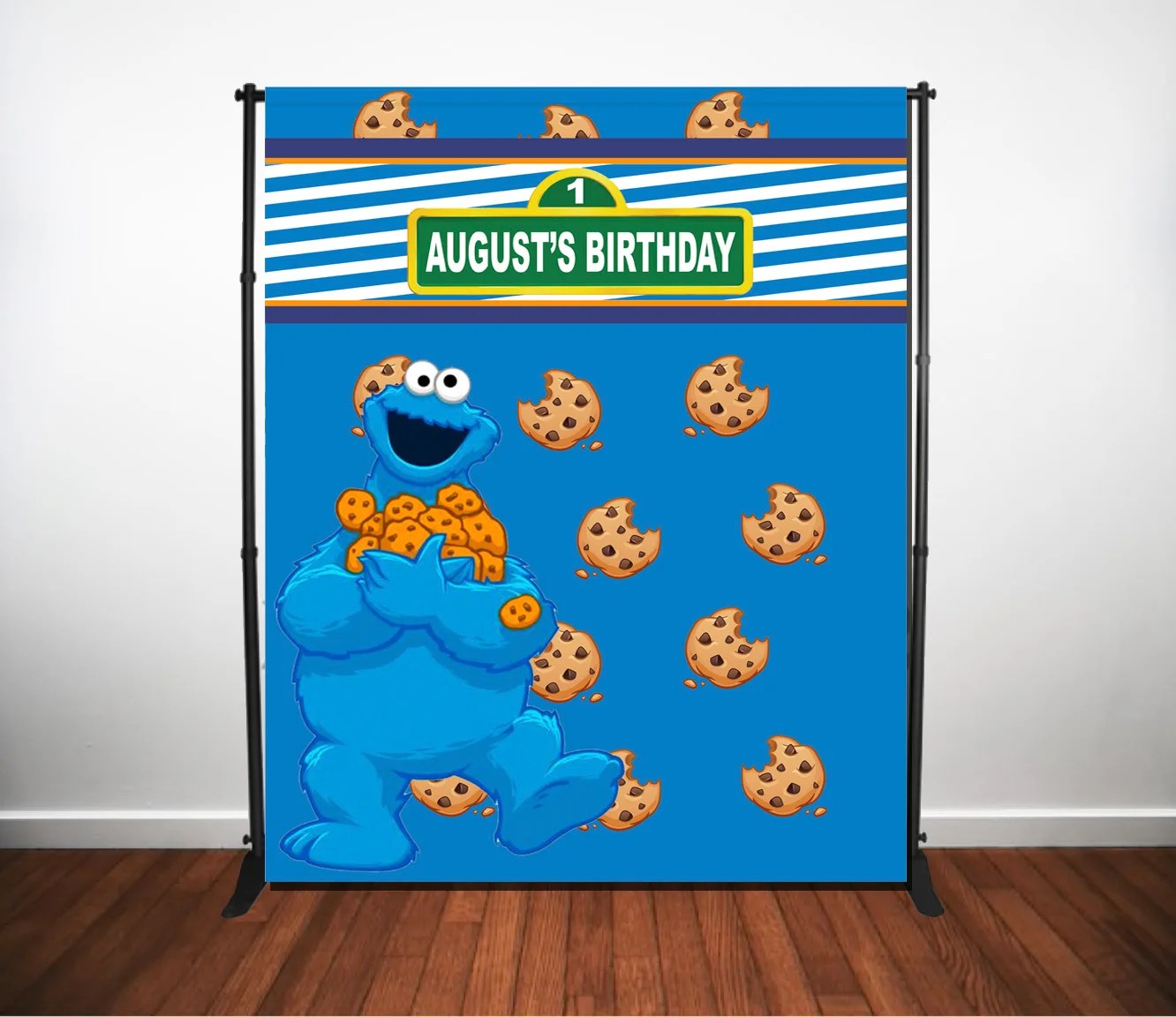 Cookie Monster Backdrop Step & Repeat