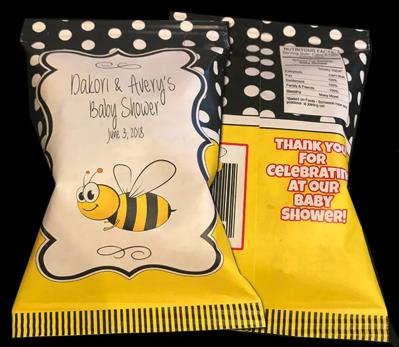 Bumble Bee Party Favor Chip Bags The Brat Shack Party Store