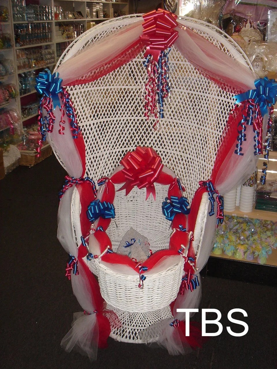 Baby Shower Wicker Chair for Rent The Brat Shack Party Store