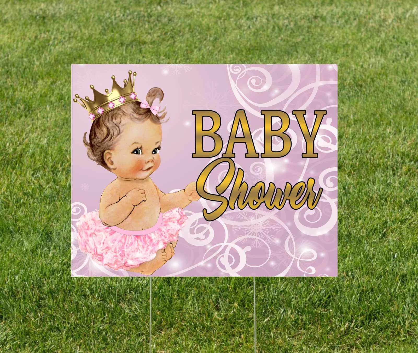 Baby Shower Yard Sign made at The Brat Shack Party Store, NY