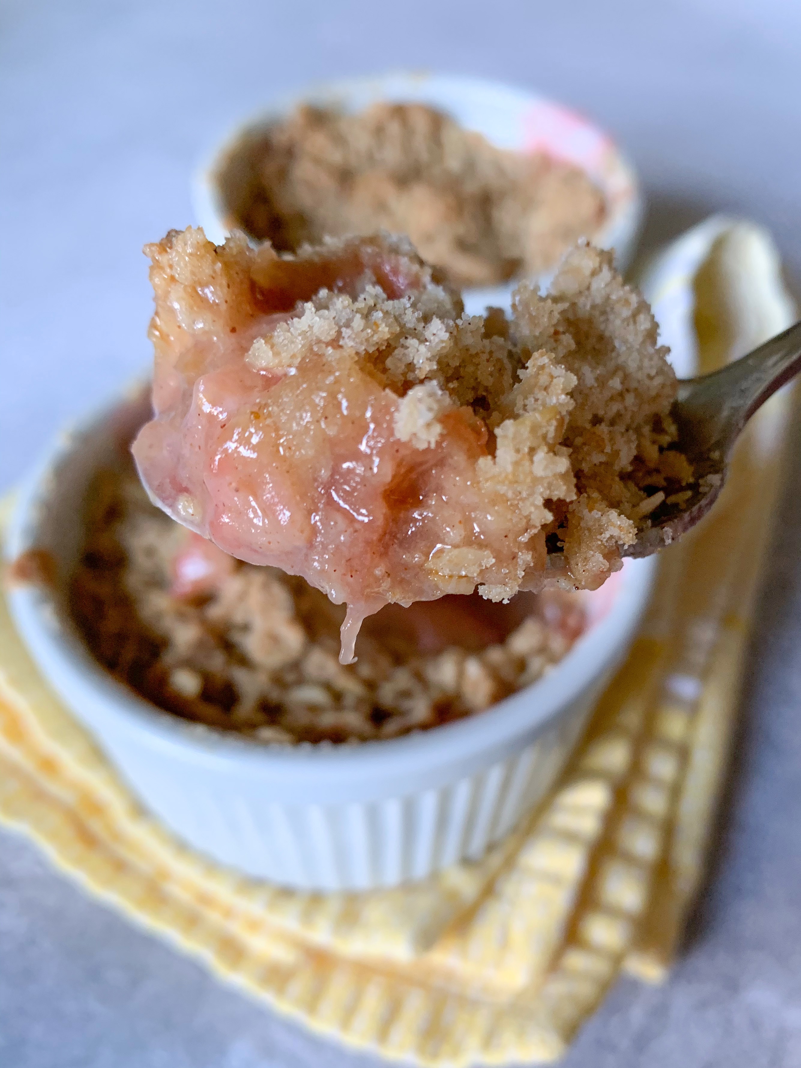 Individual Rhubarb Crisps