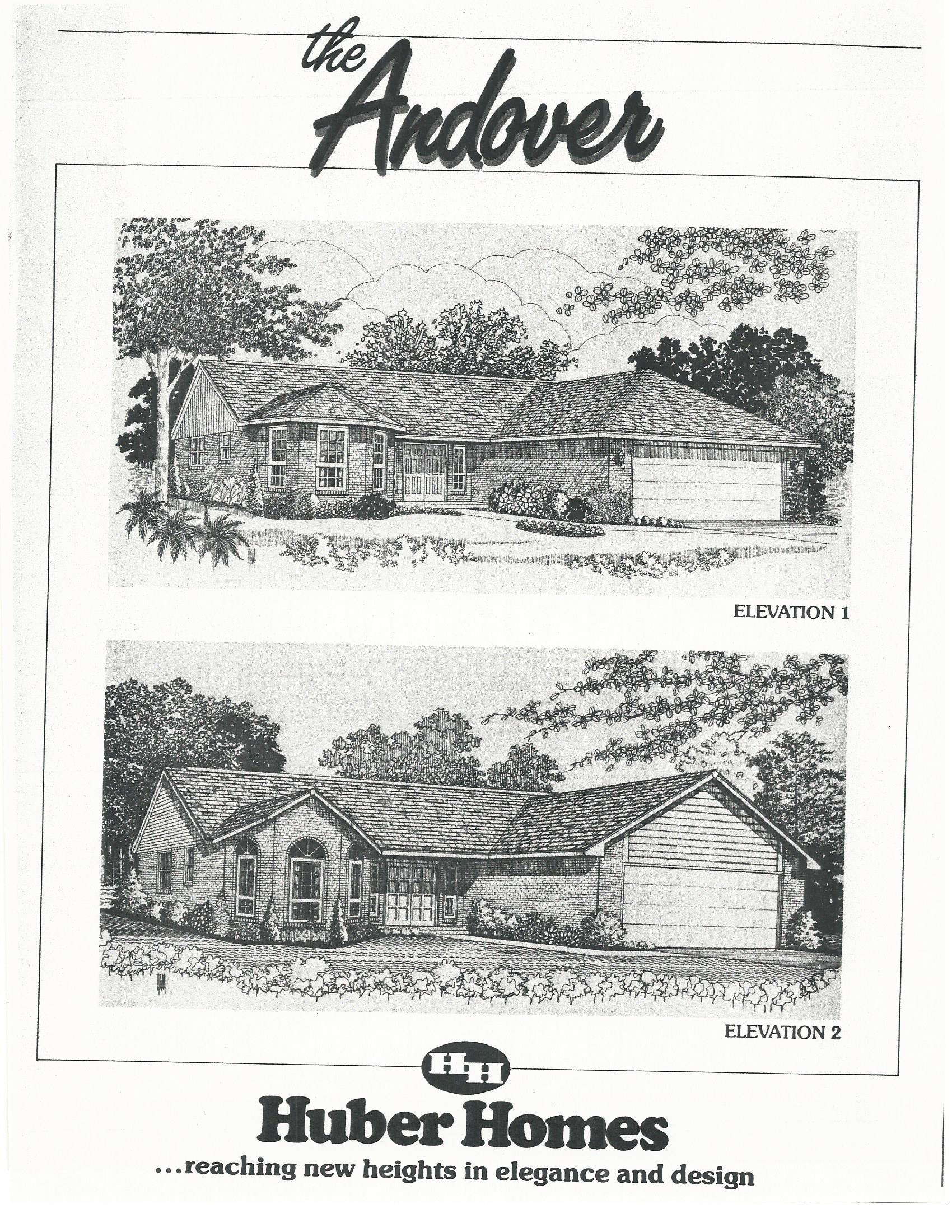 Huber Home Floor Plans The Andover The Brick Ranch
