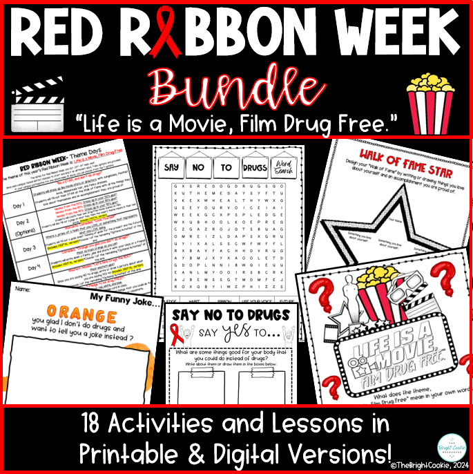 Red Ribbon Week Activities The Bright Cookie
