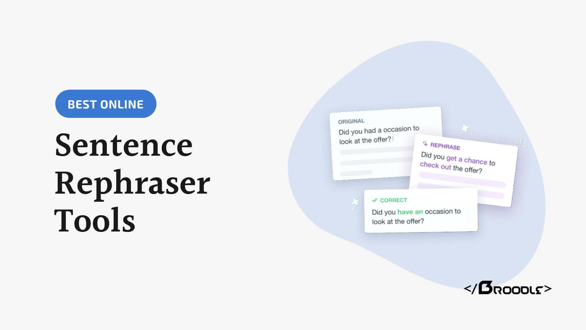5 Best Online Sentence Rephraser Tools to Avoid Plagiarism Broodle