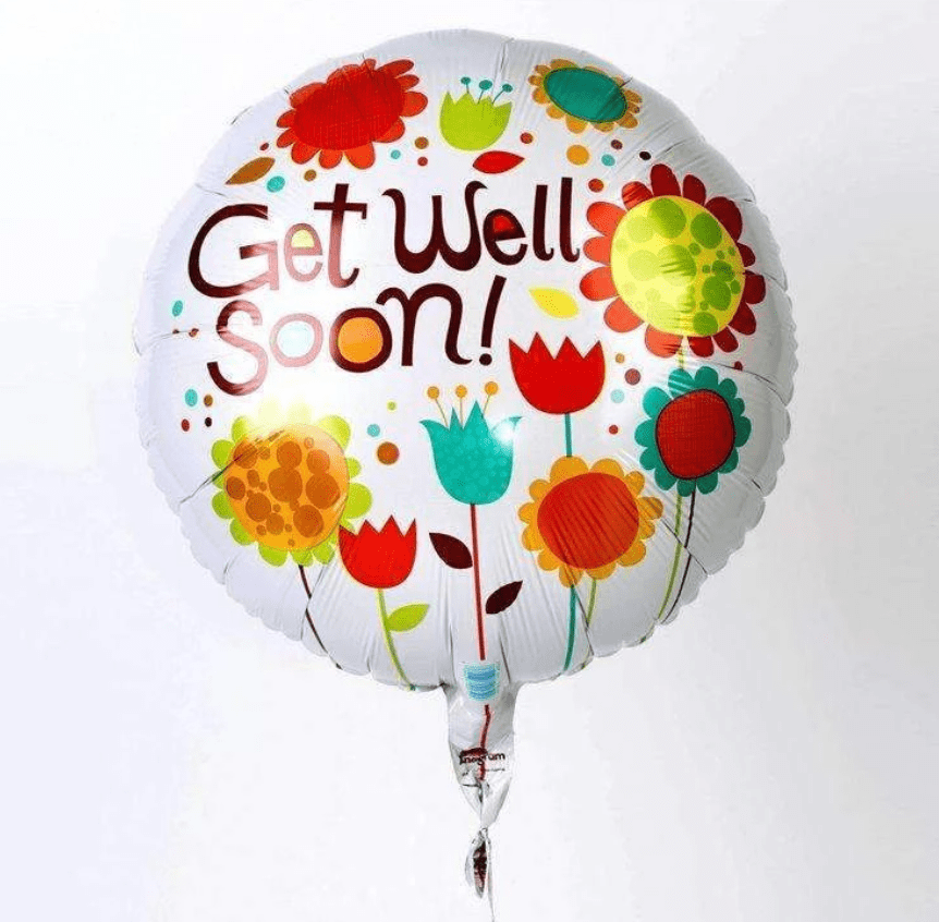 Get Well Soon Balloon FLEUR (B08) The Bud Box