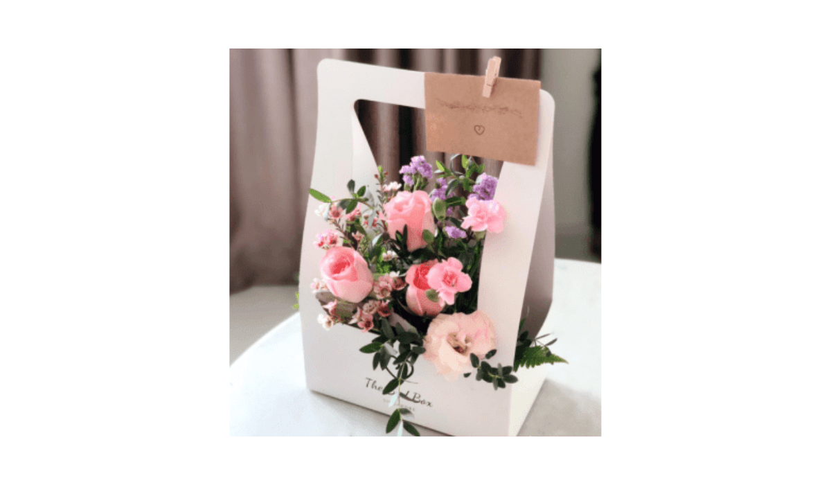 Congratulation Flowers Box for New Parents