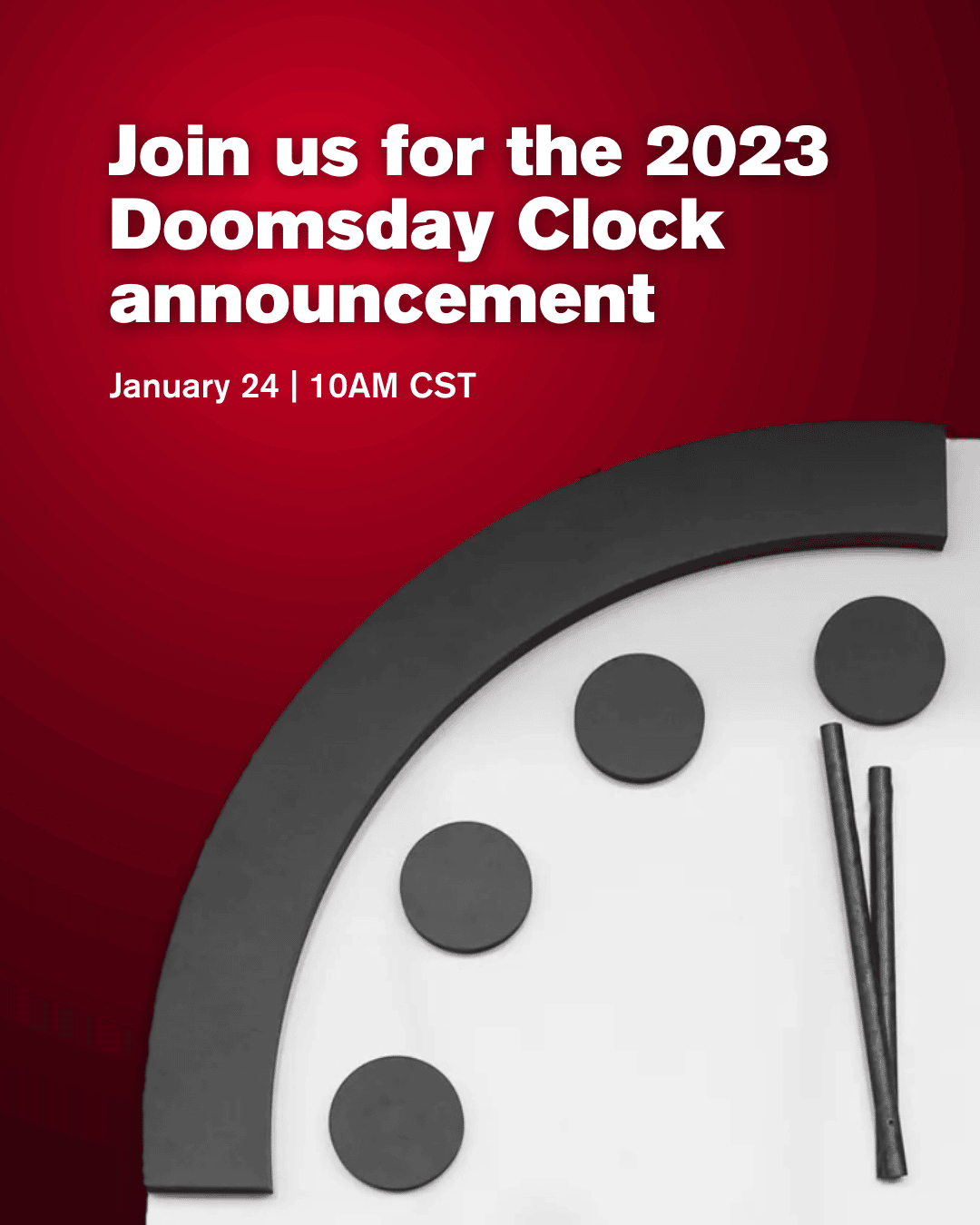 2023 Doomsday Clock Announcement Social Media Toolkit Bulletin of the