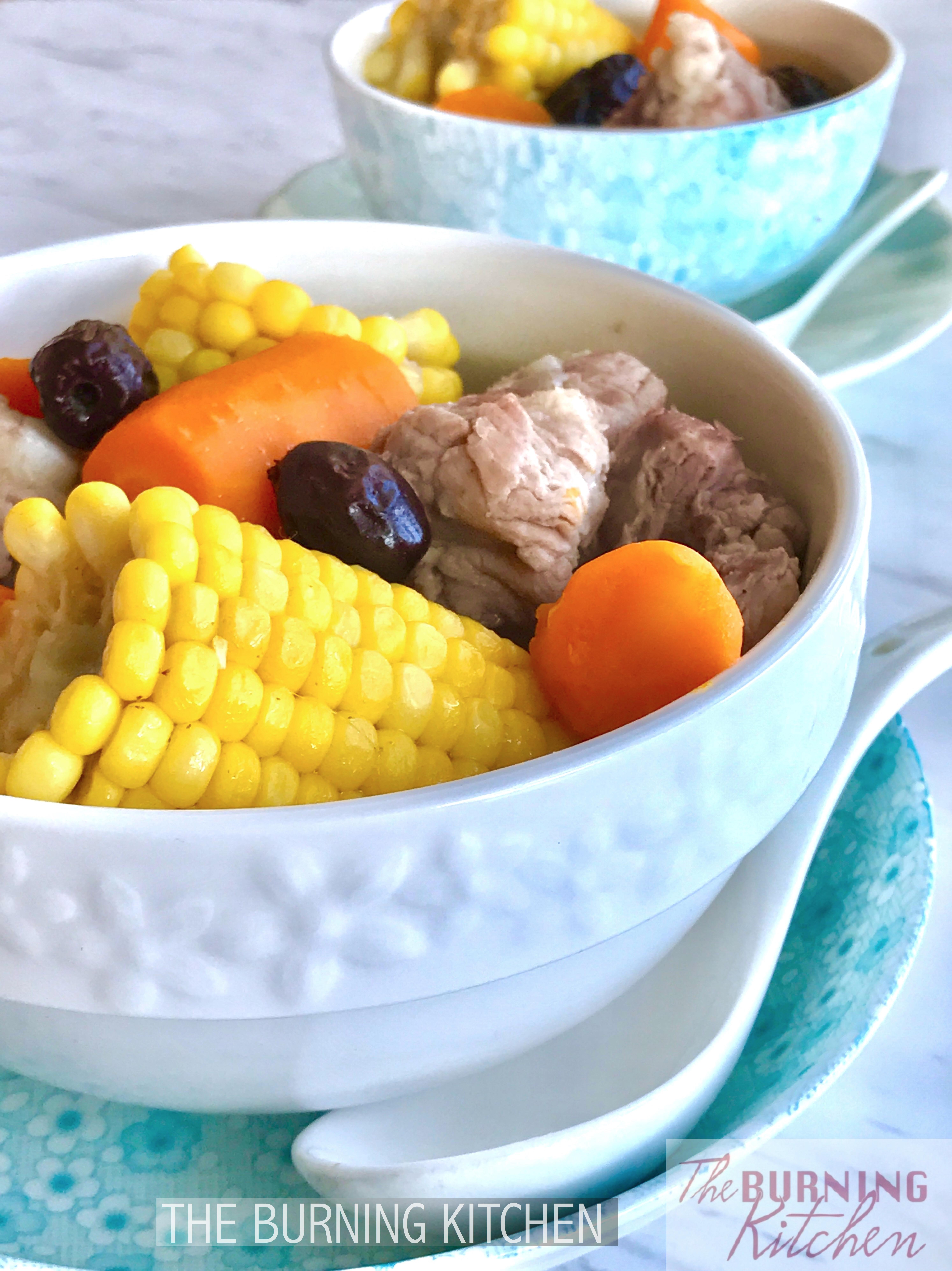 Sweet Corn Pork Rib Soup Recipe THE BURNING KITCHEN