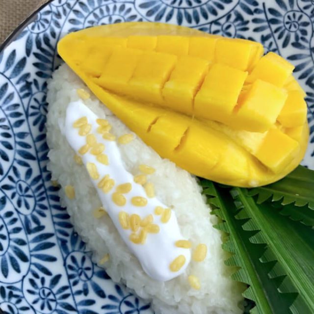 Thai Mango Sticky Rice (Khao Neow Ma Muang) THE BURNING KITCHEN