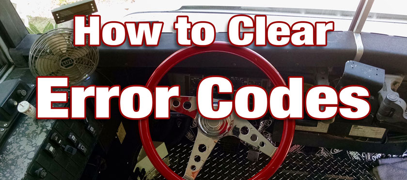 How to clear International 3800 Engine Error Codes | The Bus Abides