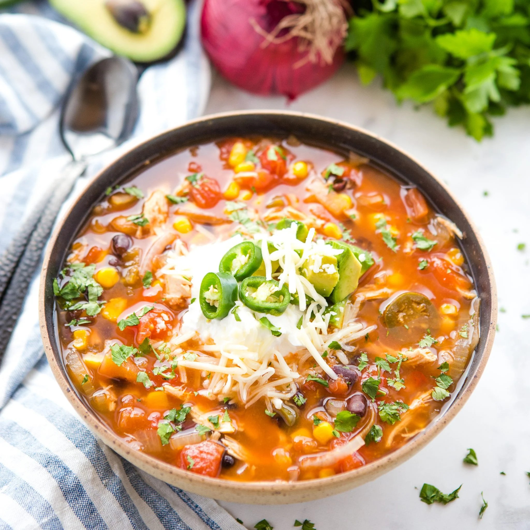 Mexican Tortilla Soup The Busy Baker