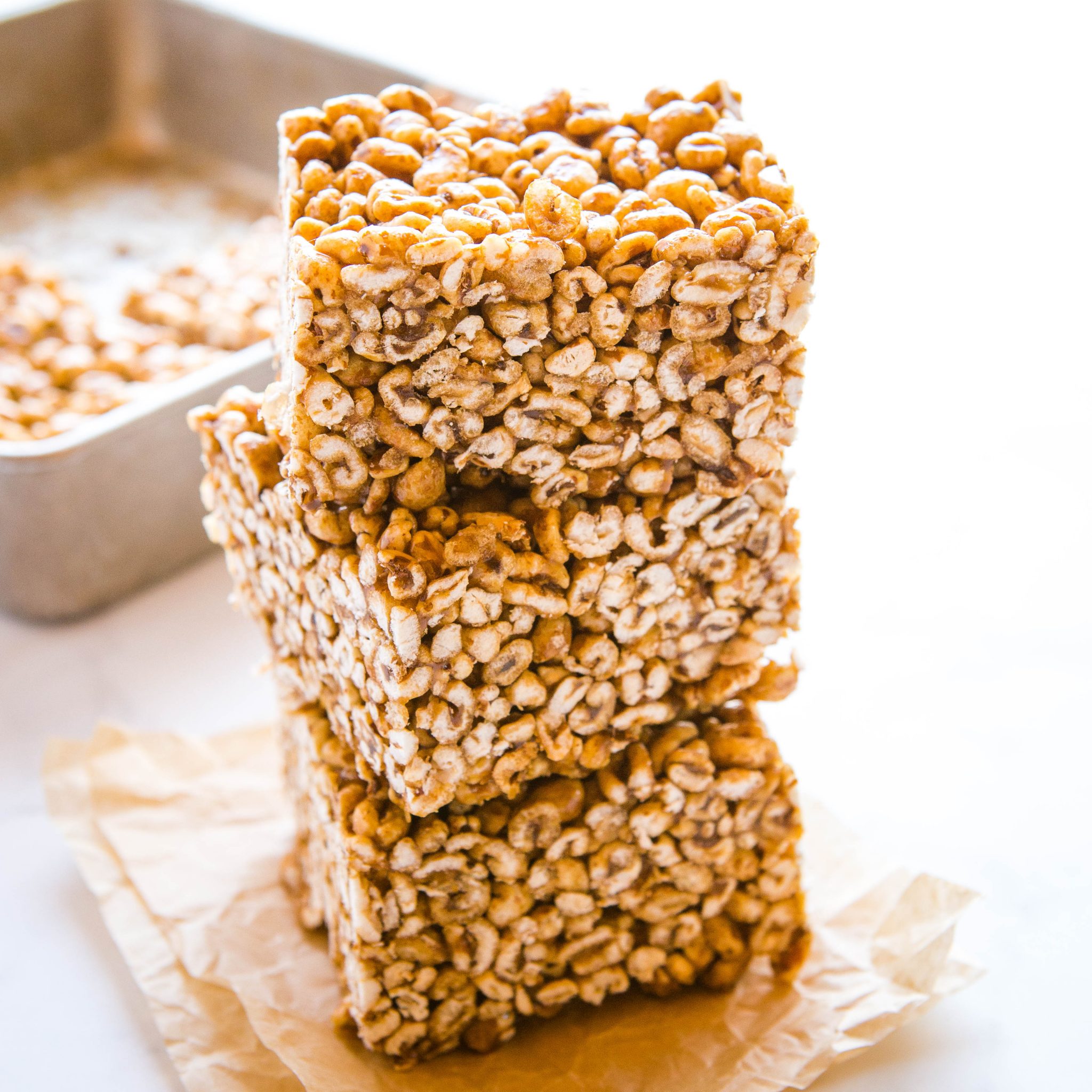 Best Ever Puffed Wheat Square {Classic Recipe} The Busy Baker